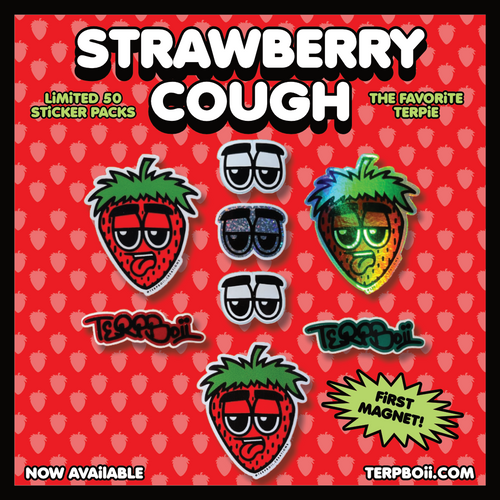 Strawberry Cough Sticker Pack