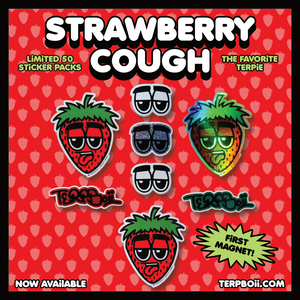 Strawberry Cough Sticker Pack